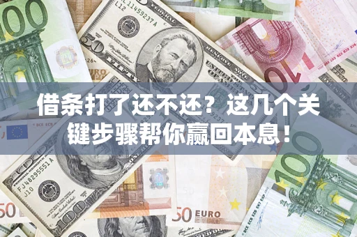 济南借条打了还不还？这几个关键步骤帮你赢回本息！