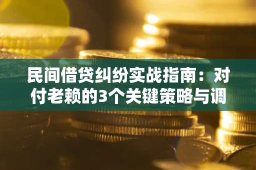 济南民间借贷纠纷实战指南：对付老赖的3个关键策略与调解盲区解析
