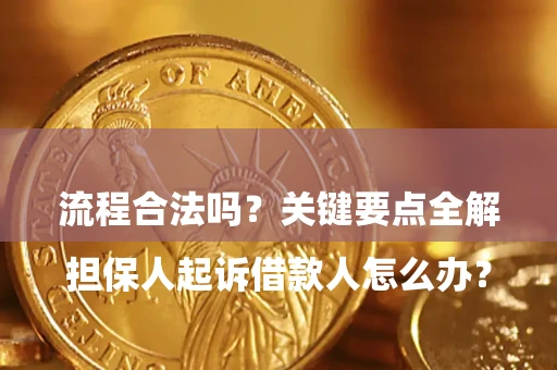 济南

担保人起诉借款人怎么办？流程合法吗？关键要点全解析