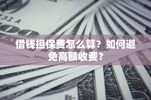 济南借钱担保费怎么算？如何避免高额收费？